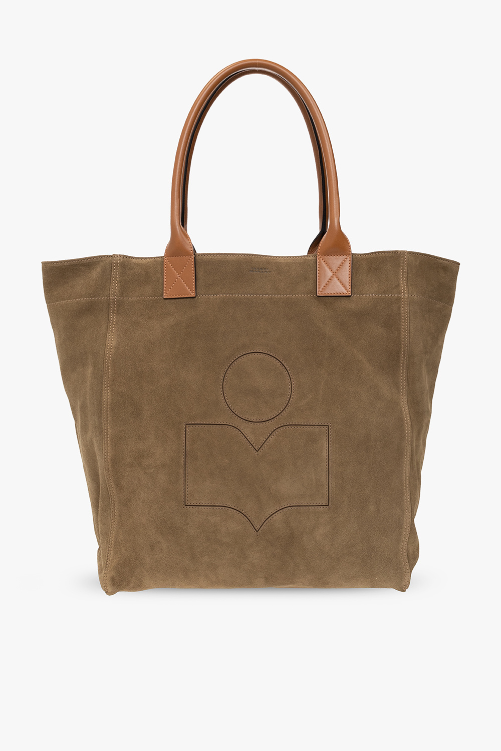 Green 'Yenky' shopper bag Isabel Marant - Hogan logo-detail